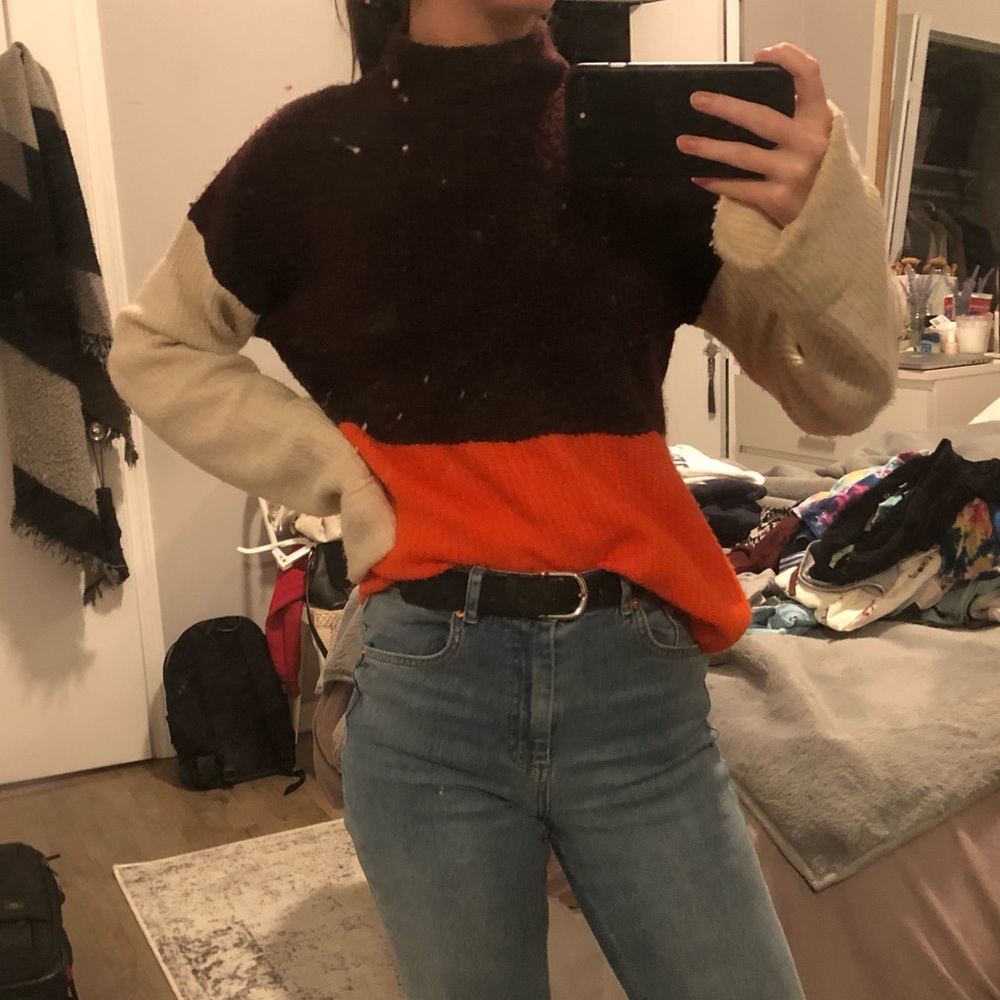 ASOS color block sweater